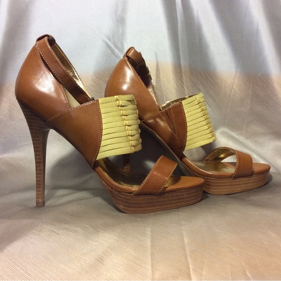 Charles by Charles David Rust Woven Platform High Heel Sandals Sz.8 - Picture 3 of 11